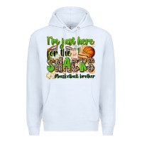 White im just here for the snacks basketball brother Premium Hoodie - Zillion Design Studio