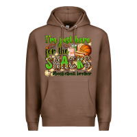 Chestnut im just here for the snacks basketball brother Premium Hoodie - Zillion Design Studio
