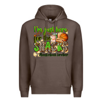 Coffee im just here for the snacks basketball brother Premium Hoodie - Zillion Design Studio
