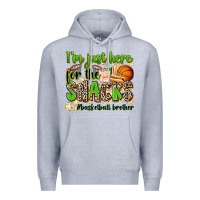 Heather Grey im just here for the snacks basketball brother Premium Hoodie - Zillion Design Studio
