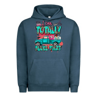 Pigment Midnight Navy I can totally make that with truck Urban Hoodie - MaliasSmallBusiness
