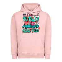 Pigment Salmon I can totally make that with truck Urban Hoodie - MaliasSmallBusiness