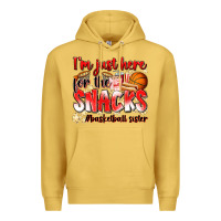 Antique Gold im just here for the snacks basketball sister Premium Hoodie - Zillion Design Studio