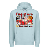 Blue Mist im just here for the snacks basketball sister Premium Hoodie - Zillion Design Studio