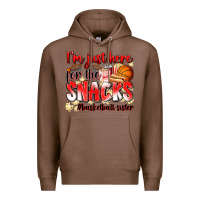 Chestnut im just here for the snacks basketball sister Premium Hoodie - Zillion Design Studio
