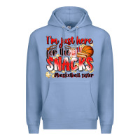 Im Just Here For The Snacks Basketball Sister Premium Hoodie | Teevron