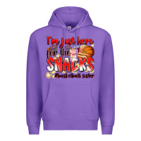 Purple im just here for the snacks basketball sister Premium Hoodie - Zillion Design Studio