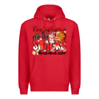 Red im just here for the snacks basketball sister Premium Hoodie - Zillion Design Studio