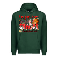 Sports Green im just here for the snacks basketball sister Premium Hoodie - Zillion Design Studio