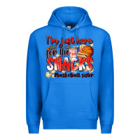 True Royal im just here for the snacks basketball sister Premium Hoodie - Zillion Design Studio