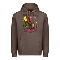 Coffee shoulda been a cowgirl bucking horse Premium Hoodie - texasbilliewilder