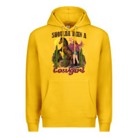Lemon shoulda been a cowgirl bucking horse Premium Hoodie - texasbilliewilder