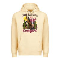 Pina Colada shoulda been a cowgirl bucking horse Premium Hoodie - texasbilliewilder