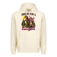 Tofu shoulda been a cowgirl bucking horse Premium Hoodie - texasbilliewilder