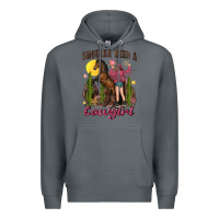 Rock shoulda been a cowgirl bucking horse Premium Hoodie - texasbilliewilder
