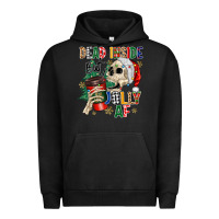 Pigment Black dead inside but jolly as fuck Urban Hoodie - MaliasSmallBusiness