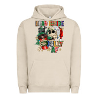 Pigment French Oak dead inside but jolly as fuck Urban Hoodie - MaliasSmallBusiness