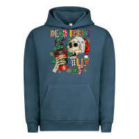 Pigment Midnight Navy dead inside but jolly as fuck Urban Hoodie - MaliasSmallBusiness