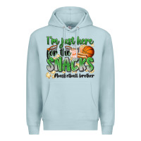 Blue Mist i'm just here for the snacks #basketball brother Premium Hoodie - Zillion Design Studio