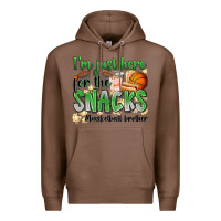 Chestnut i'm just here for the snacks #basketball brother Premium Hoodie - Zillion Design Studio