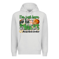 Dove Grey i'm just here for the snacks #basketball brother Premium Hoodie - Zillion Design Studio