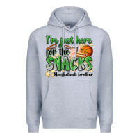 Heather Grey i'm just here for the snacks #basketball brother Premium Hoodie - Zillion Design Studio