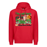 Red i'm just here for the snacks #basketball brother Premium Hoodie - Zillion Design Studio