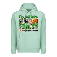 Seafoam i'm just here for the snacks #basketball brother Premium Hoodie - Zillion Design Studio