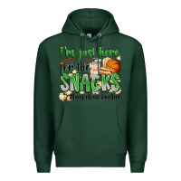 Sports Green i'm just here for the snacks #basketball brother Premium Hoodie - Zillion Design Studio