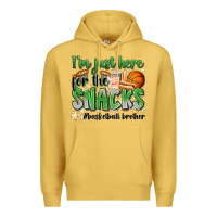 Antique Gold i'm just here for the snacks #basketball brother Premium Hoodie - Zillion Design Studio