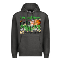 Charcoal Heather i'm just here for the snacks #basketball brother Premium Hoodie - Zillion Design Studio