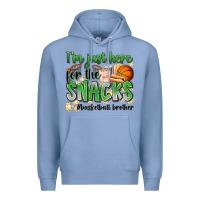 Colony Blue i'm just here for the snacks #basketball brother Premium Hoodie - Zillion Design Studio