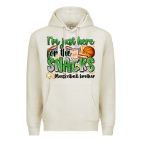Oatmeal Heather i'm just here for the snacks #basketball brother Premium Hoodie - Zillion Design Studio