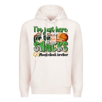 Pale Pink i'm just here for the snacks #basketball brother Premium Hoodie - Zillion Design Studio