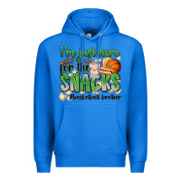 True Royal i'm just here for the snacks #basketball brother Premium Hoodie - Zillion Design Studio