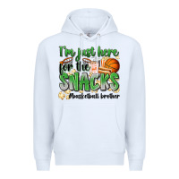 White i'm just here for the snacks #basketball brother Premium Hoodie - Zillion Design Studio