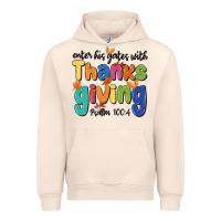 Sandshell enter his gates with thanksgiving psalm 100 4 Urban Hoodie - MaliasSmallBusiness