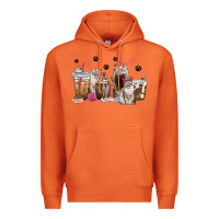 Carrot siberian cat coffee cups Premium Hoodie - texasbilliewilder