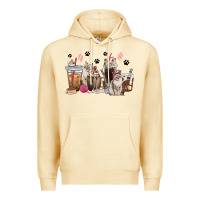 Pina Colada siberian cat coffee cups Premium Hoodie - texasbilliewilder