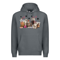 Rock siberian cat coffee cups Premium Hoodie - texasbilliewilder