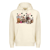 Sandshell siberian cat coffee cups Premium Hoodie - texasbilliewilder