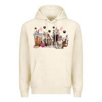 Tofu siberian cat coffee cups Premium Hoodie - texasbilliewilder