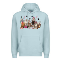 Blue Mist siberian cat coffee cups Premium Hoodie - texasbilliewilder