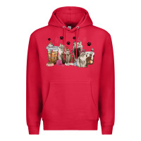 Cardinal siberian cat coffee cups Premium Hoodie - texasbilliewilder