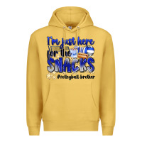 Antique Gold im just here for the snacks volleyball brother Premium Hoodie - Zillion Design Studio
