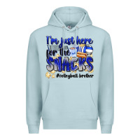 Blue Mist im just here for the snacks volleyball brother Premium Hoodie - Zillion Design Studio