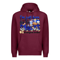 Burgundy im just here for the snacks volleyball brother Premium Hoodie - Zillion Design Studio