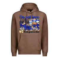 Chestnut im just here for the snacks volleyball brother Premium Hoodie - Zillion Design Studio