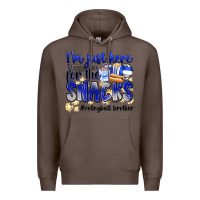 Coffee im just here for the snacks volleyball brother Premium Hoodie - Zillion Design Studio