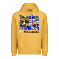 Mustard im just here for the snacks volleyball brother Premium Hoodie - Zillion Design Studio